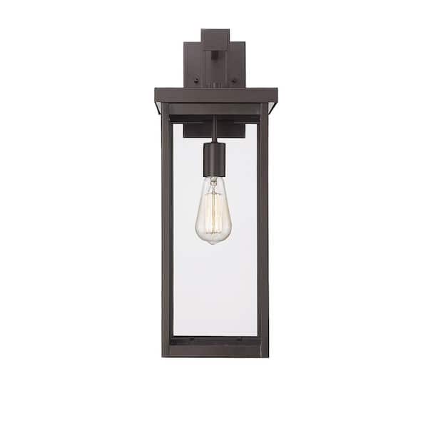 Millennium Lighting Barkeley 1-Light 8 in. Powder Coated Bronze Outdoor with Clear Glass