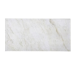 Tuscan Design Crema Marfil Large Format Subway 8 in. x 16 in. Glossy Glass Wall Tile (16 sq. ft./Case)