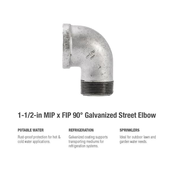 RELIABILT 1/2-in 90-Degree Galvanized Elbow 60003 at RELIABILT 1/2-in 90-Degree Galvanized Elbow 60003 at