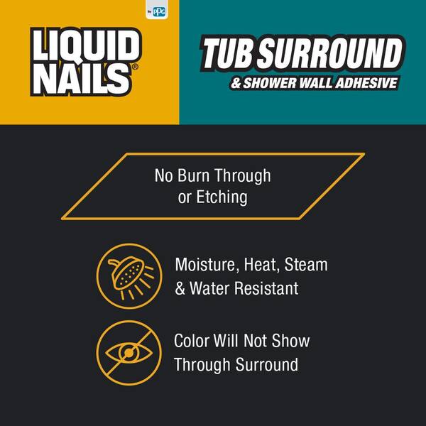 Liquid Nails LN-915 10 oz. Tub Surround and Shower Adhesive