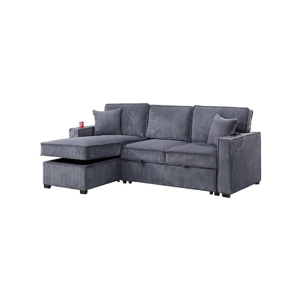 その他 CabCallawayACMEFurnitureDELMAR SOFA3P La-Z-Boy Joel Manual Reclining Sofa in Oyster