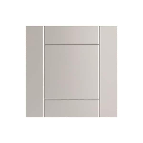 Sanibel 13 in. W x 0.75 in. D x 13 in. H Gray Cabinet Door Sample Shoreline Gray Matte