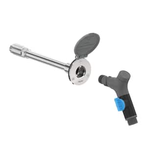 1/2 in. NPT Inlet and 3/4 in. Faucet Hose Connector 10 in. House Hydrant V1+ Modern Outdoor Wall Faucet