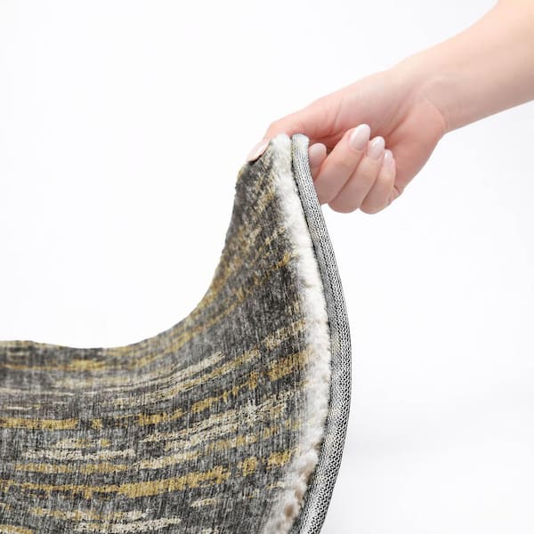 Dream Shag Premium Machine Washable Abstract ADS39 Granite 9 ft. x 12 ft. Area Rug