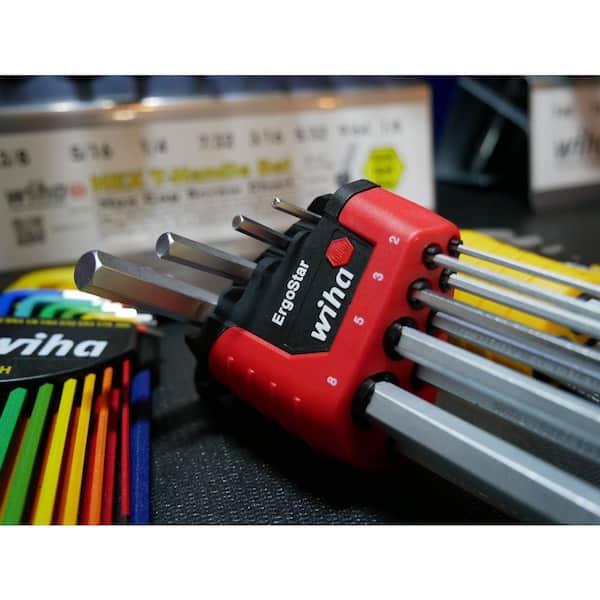 Wiha MagicRing Ball End Hex L Key Set Inch Metric (22-Piece) 66992