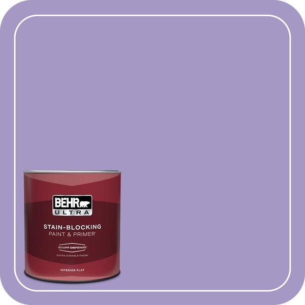 BEHR ULTRA 1 qt. #640B-5 Bloomsberry Extra Durable Flat Interior Paint & Primer