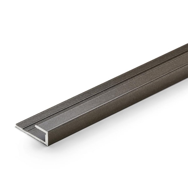 TrimMaster Mineral Bronze 5. 5mm x 36in Aluminum Square Floor ...