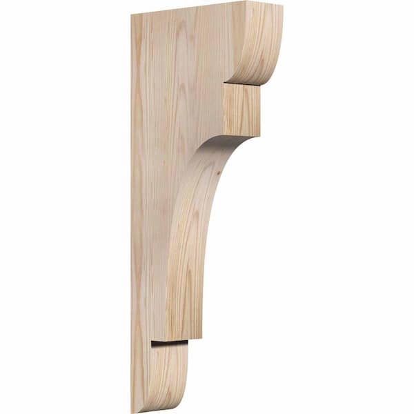 Ekena Millwork 3-1/2 in. x 10 in. x 26 in. Douglas Fir New Brighton Smooth Corbel