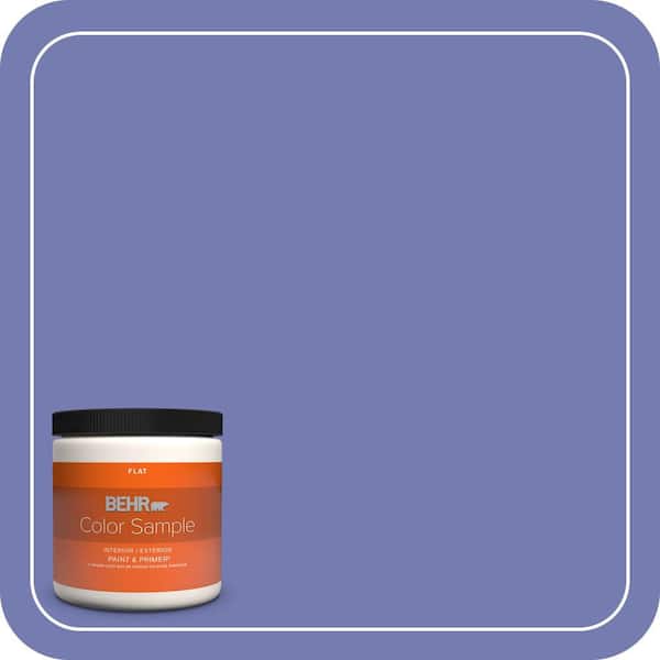 BEHR PREMIUM PLUS 8 oz. #620B-6 Magic Moment Flat Interior/Exterior Paint & Primer Color Sample