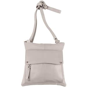 Champs RFID Ultimate Creme Leather Organizer Crossbody Tote Bag