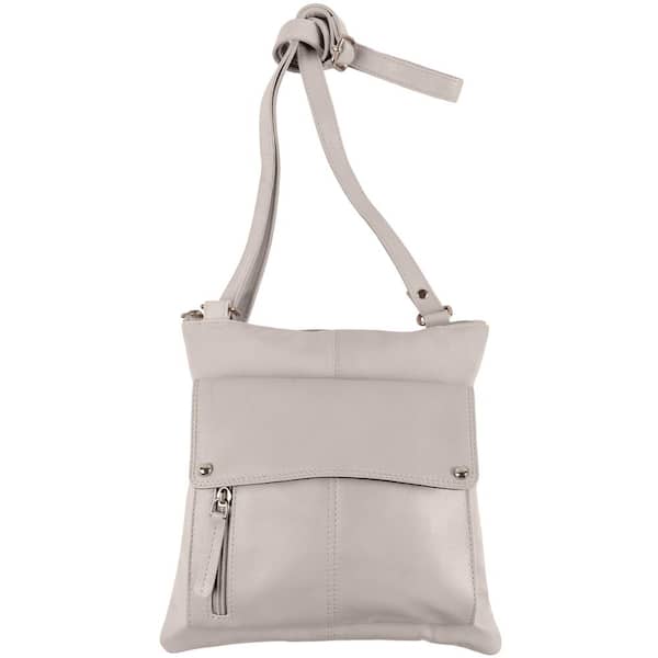 CHAMPS Champs RFID Ultimate Creme Leather Organizer Crossbody Tote Bag