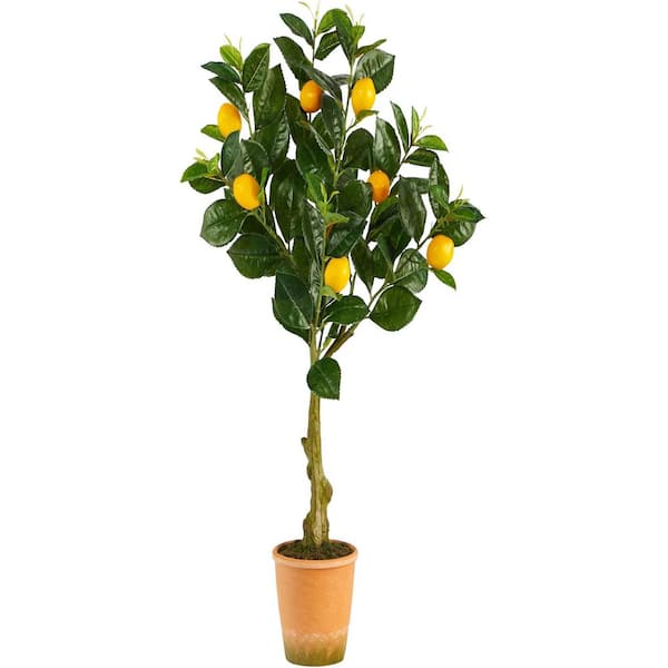 28in. Lemon Artificial Tree in Decorative Planter