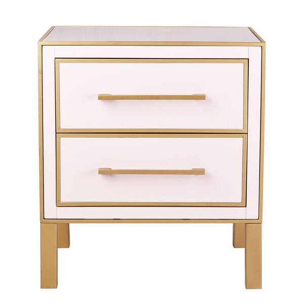 TOV Furniture Emily Pink Lacquer Side Table