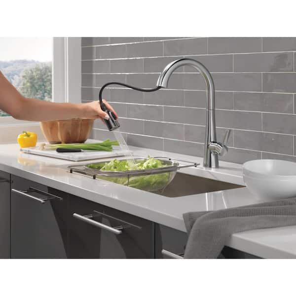 Monrovia Single-Handle Pull Down Sprayer Kitchen Faucet in Lumicoat Arctic Stainless