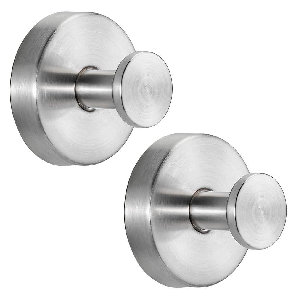 Suction Cup Bathroom Hook in Brushed Nickel for Towels, Robes, Loofah, Glass, Mirrors, Tile, 2 Pack price history on PriceWatchPro