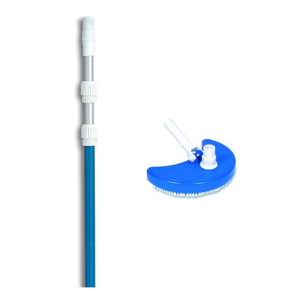Swimline Weighted Swimming Pool Spa Vaccum Head with 7 ft. to 21 ft. Telescopic Pole