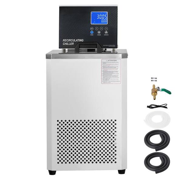 SVOPES 6L Laboratory Chiller Circulator, -4°F-212°F Recirculating Pump, 304 Stainless Steel Water Bath Cooling System