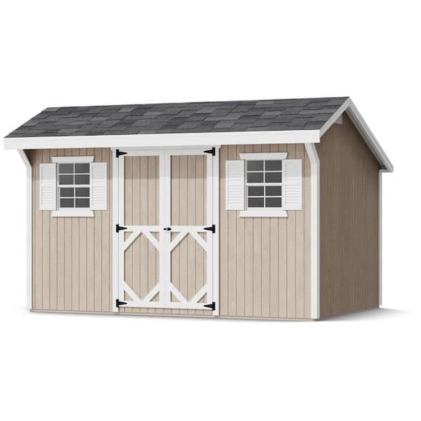 Classic Saltbox 8 ft. x 12 ft. Outdoor Wood Storage Shed Panelized Kit with Operable Windows (96 sq. ft)