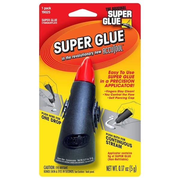 Gorilla Gorilla Super Glue 0.8 oz. Clear Sandable Plastic Glue/Epoxy 78001  - The Home Depot