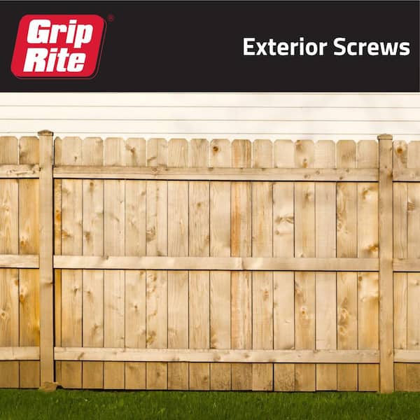 Grip-Rite - #9 x 3 in. #2 Phillips Bugle Head Coarse Thread Sharp Point Coated Exterior Wood Deck Screw 1 lb. Box