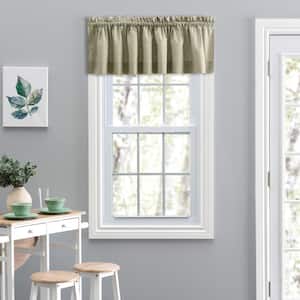 Lisa Solid 15 in. L Polyester/Cotton Tailored Valance in Mist