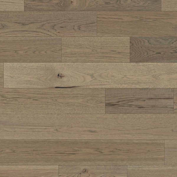 Desert Shadow XL Hickory 9/16 in T x 8.66 in. W Tongue & Groove W-Brushed Engineered Hardwood Flooring (31.25 sqft/case)