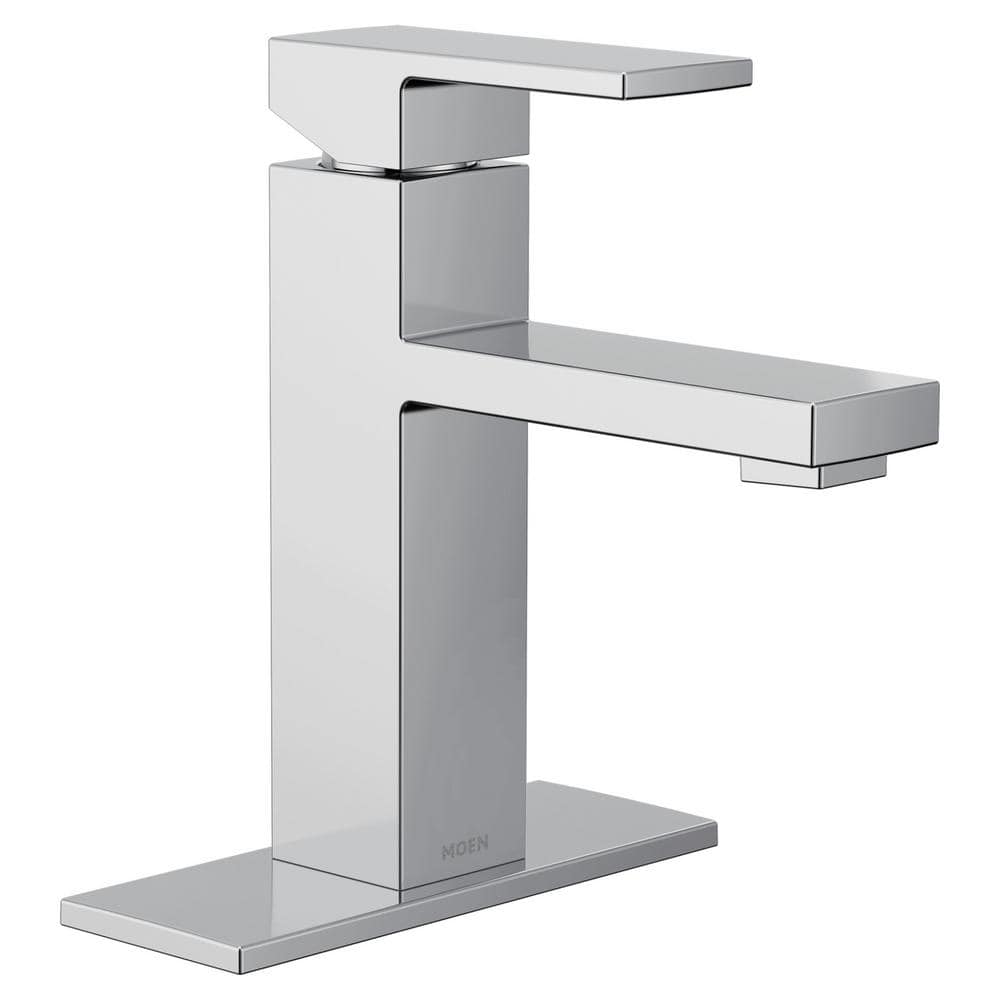 Revyl Chrome Single Handle Bathroom Faucet with Drain Assembly