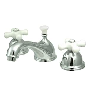 Restoration 8 in. Widespread 2-Handle Bathroom Faucet in Chrome