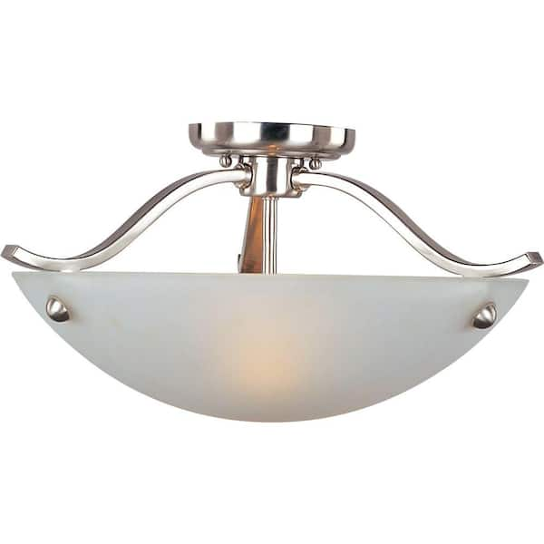 Maxim Lighting Contour 2-Light Satin Nickel Semi-Flush Mount Light