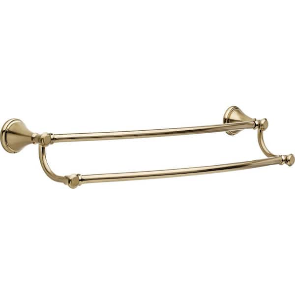 Delta Cassidy 24 in. Wall Mount Double Towel Bar Bath Hardware Accessory in Champagne Bronze