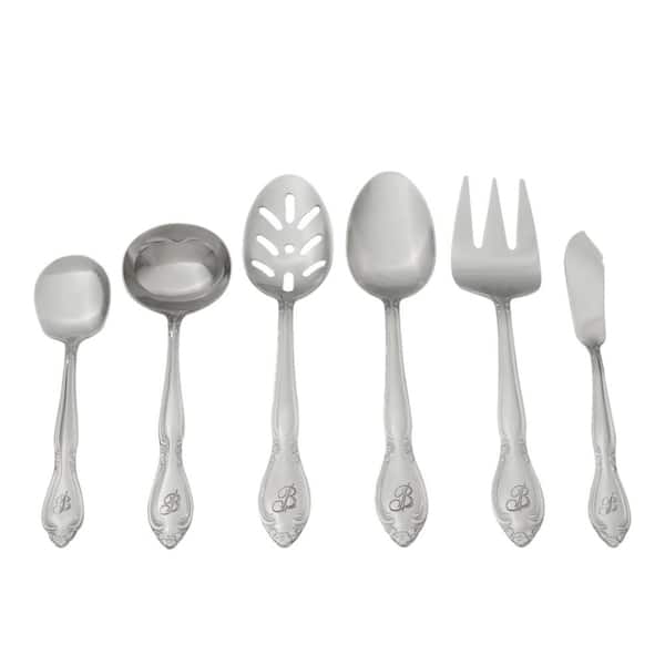  A · HOUSEWARE Forks and Spoons Silverware Set Silver