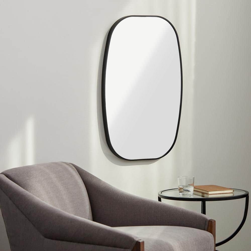 Surya Aranya 29.53" Vertical/Horizontal Rectangular Mirror in Silver and Gold