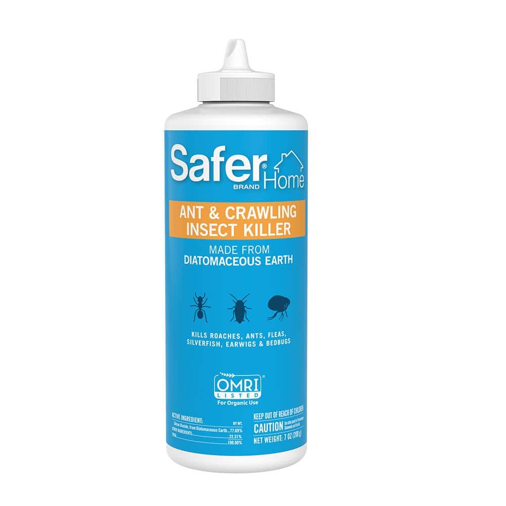 Safer Brand Safer Home 7 oz. Indoor and Outdoor Insect Killer Granules Diatomaceous Earth for Ants, Bedbugs, Roaches, Fleas