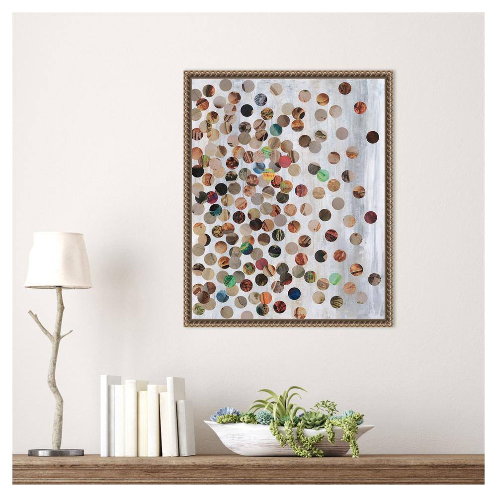 100 Pennies II Abstract Bronze Framed Canvas Print