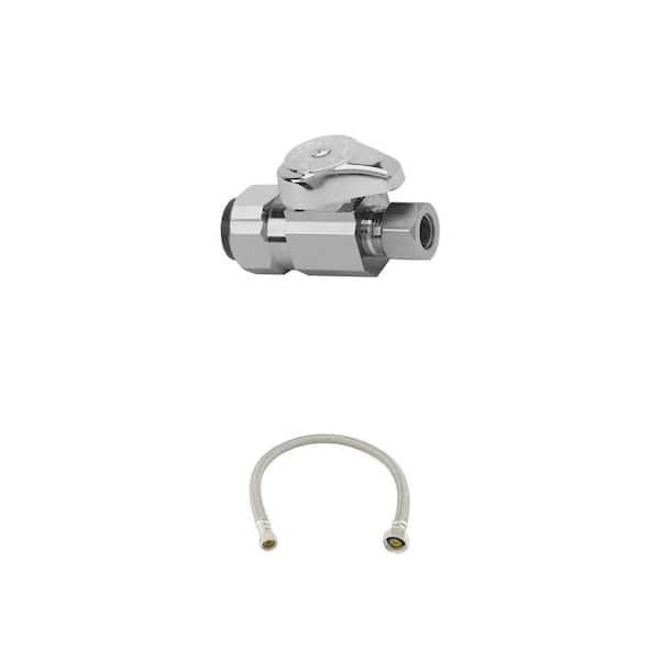 3/8 in. Compression Faucet Supply Line (20 in.) and 1/2 in. Push Connect Straight Valve Combo