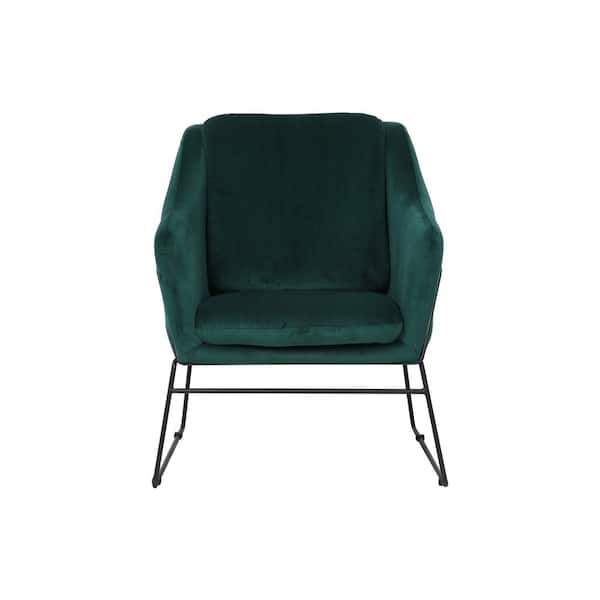 emerald green mid century chair