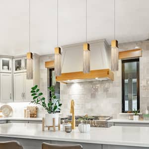 Shoebill 1-Light Plating Brass Dimmable Integrated LED Pendant Light with Metal Tassel Accents