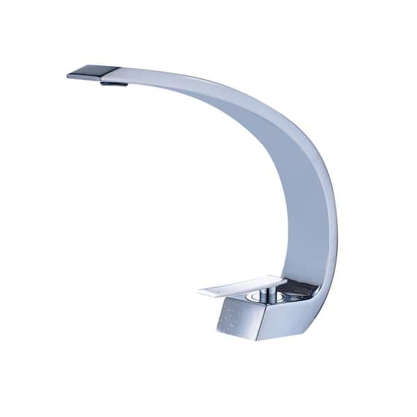 Satico Single Handle Single Hole Bathroom Sink Vanity Faucet in Chrome
