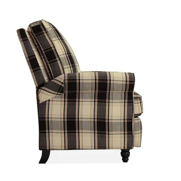 black plaid recliner