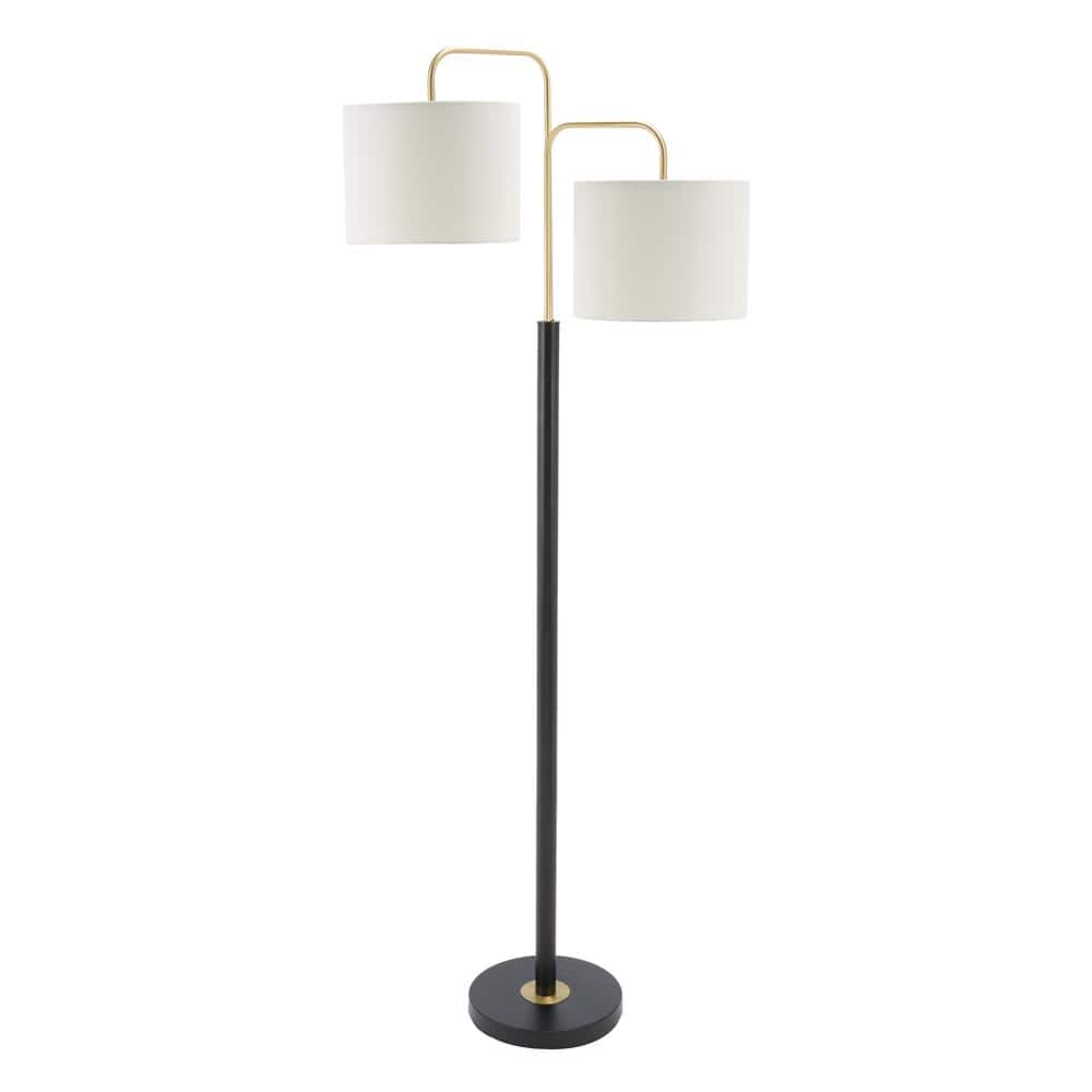 Geordi 64 in. Black/Gold Floor Lamp price history on PriceWatchPro