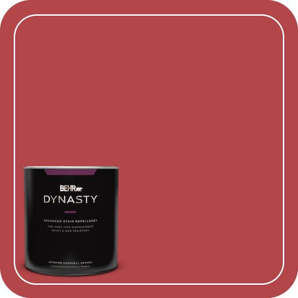 1 qt. Home Decorators Collection #HDC-SM14-10 Intrigue Red Eggshell Enamel Interior Stain-Blocking Paint and Primer