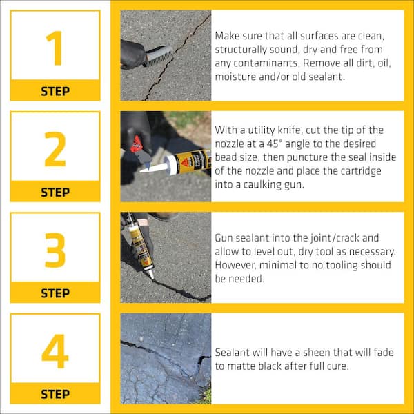 Sika 9 fl. oz. Sikaflex Self-Leveling Asphalt Sealant in Black