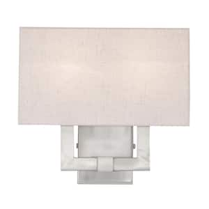 Meridian 2 Light Brushed Nickel ADA Wall Sconce