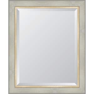 Medium Rectangle White Beveled Glass Classic Mirror (28 in. H x 34 in. W)