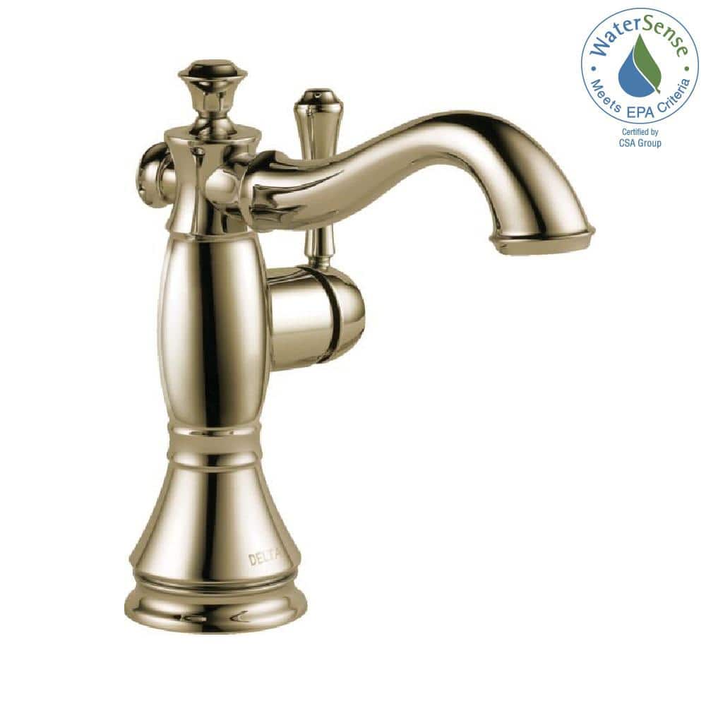 Polished Nickel Modern Single Handle Bathroom Faucet