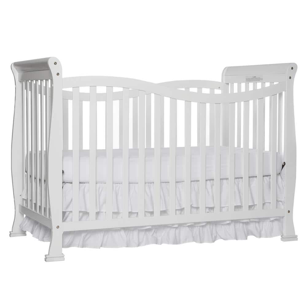 White Greenguard Certified 7-in-1 Convertible Crib