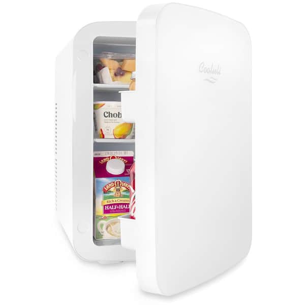 Cooluli Infinity 0 53 Cu Ft Retro Mini Fridge In White Without Freezer I15l2w The Home Depot
