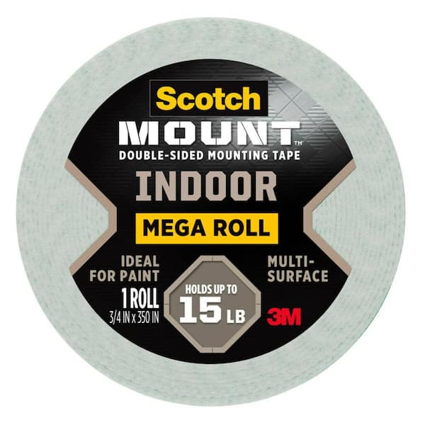 0.75 in. x 9.72 yds. Permanent Double Sided Indoor Mounting Tape