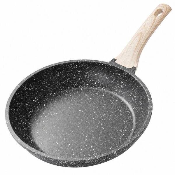 Black Classic Granite 8 in. Nonstick Frying Pan Skillet Egg Pan Stone Cookware Chef's Pan Induction Compatible PFOA Free
