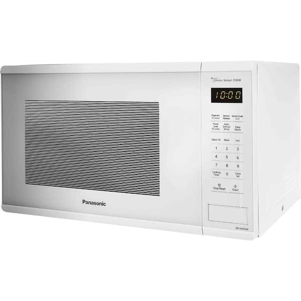 Panasonic 1.3 cu. ft. Countertop Microwave in White with Genius